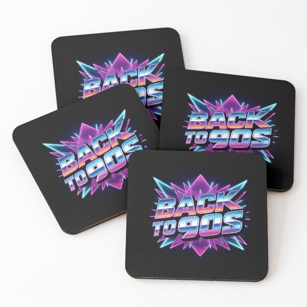 Item preview, BACK TO THE 90s Retro Chrome Logo – 80s Sci-Fi, Synthwave & Arcade Nostalgia Design designed and sold by paulo silveira.