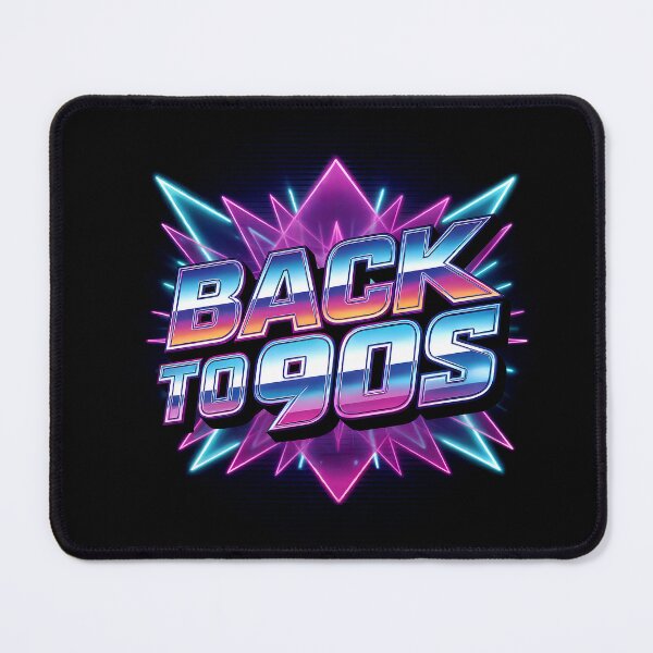 Item preview, BACK TO THE 90s Retro Chrome Logo – 80s Sci-Fi, Synthwave & Arcade Nostalgia Design designed and sold by paulo silveira.