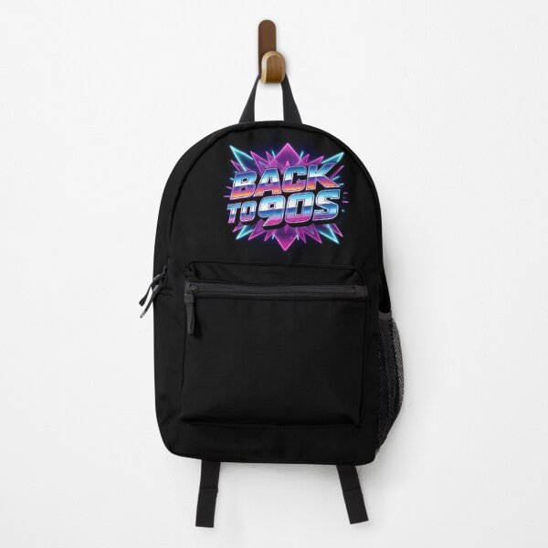 Item preview, BACK TO THE 90s Retro Chrome Logo – 80s Sci-Fi, Synthwave & Arcade Nostalgia Design designed and sold by paulo silveira.