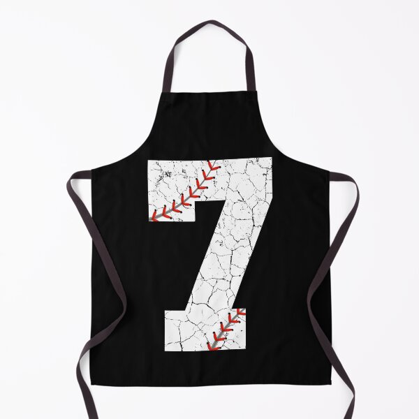 Item preview, Baseball Birthday 7 Distressed Number with Red Stitches designed and sold by JRRTs.