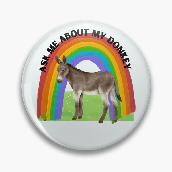 Item preview, Ask me about my Donkey  designed and sold by Soccer4ja9.