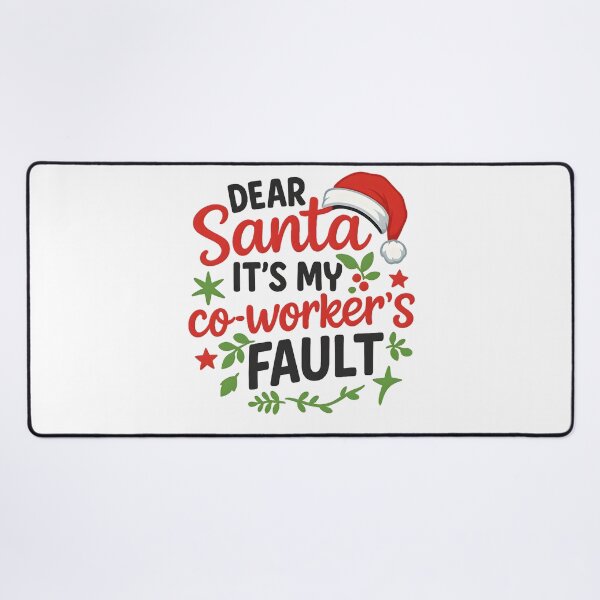 Item preview, Dear Santa It's My Co-Workers Fault Funny Office Christmas designed and sold by hemagamo.
