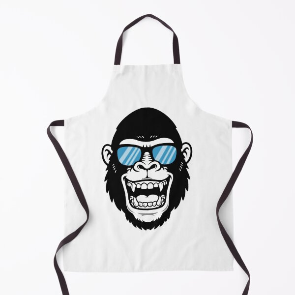 Item preview, Cool Gorilla with Sunglasses – Funny Gorilla Head Cartoon designed and sold by holywarter.
