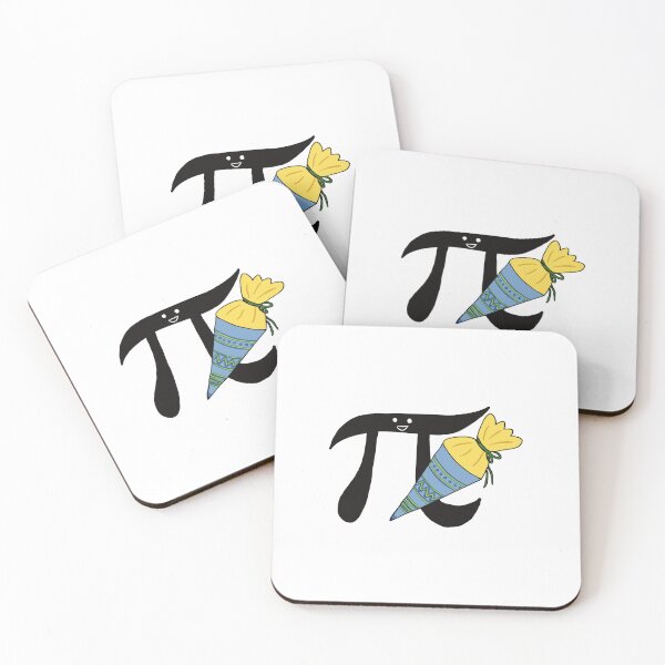 Item preview, Funny Pi with school cone, math nerd sticker for starting school designed and sold by paintyfiction.