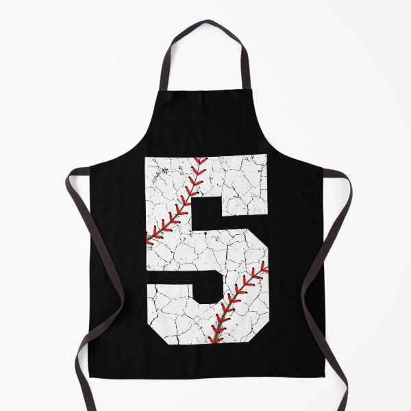 Item preview, Baseball Birthday 5 Distressed Number with Red Stitches designed and sold by JRRTs.