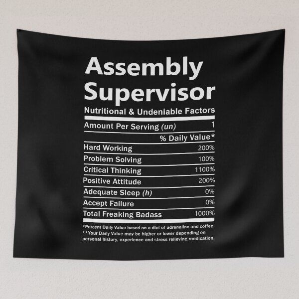 Item preview, Assembly Supervisor designed and sold by jeromgaug336.