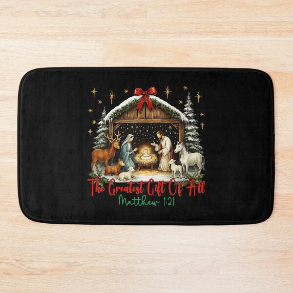Item preview, Jesus Nativity Scene The Greatest Of All Merry Christmas  designed and sold by WayTBeenkenArt.