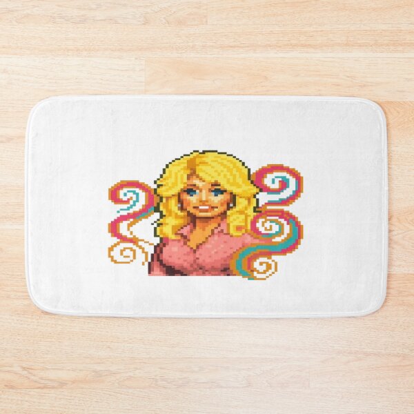 Item preview, Retro Country Queen Pixel Art – Vintage 8-Bit Blonde Icon Portrait Sticker dolly partan Big pixel art designed and sold by Gurjeetpixelart.