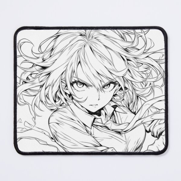 Item preview, Warrior Girl with Katana – High-Energy Linework Design designed and sold by Dyan4.