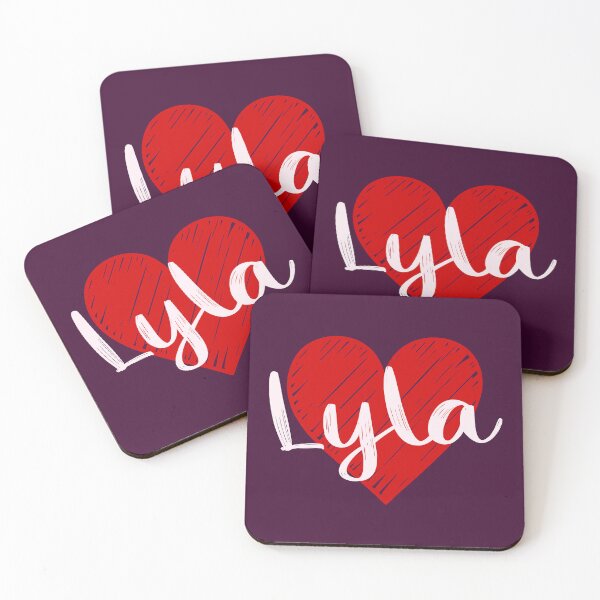 Item preview, Lyla Name Red Heart  designed and sold by Jeallan Designs.