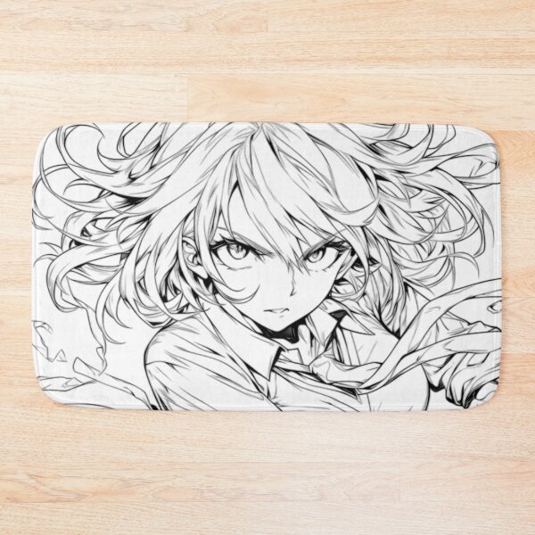 Item preview, Warrior Girl with Katana – High-Energy Linework Design designed and sold by Dyan4.