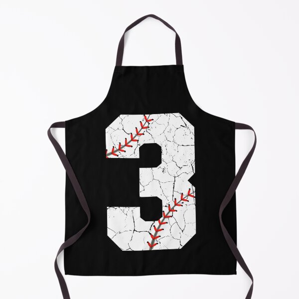 Item preview, Baseball Birthday 3 Distressed Number with Red Stitches designed and sold by JRRTs.