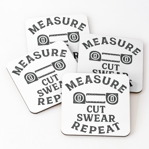 Item preview, measure cut swear repeat designed and sold by CloudyPress.