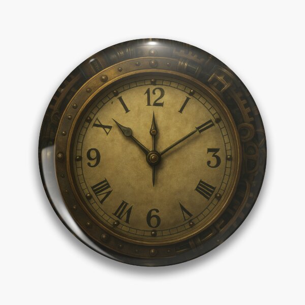 Item preview, Angelic Clock Protocol · Dark Steampunk Clockwork Mechanism Poster designed and sold by InNyutLab.
