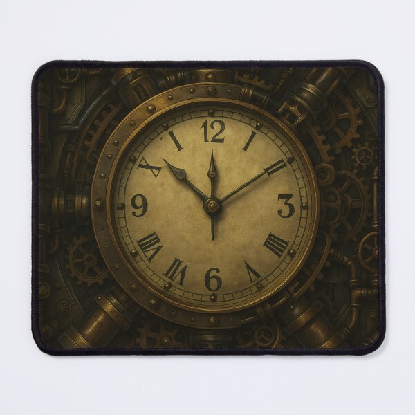 Item preview, Angelic Clock Protocol · Dark Steampunk Clockwork Mechanism Poster designed and sold by InNyutLab.