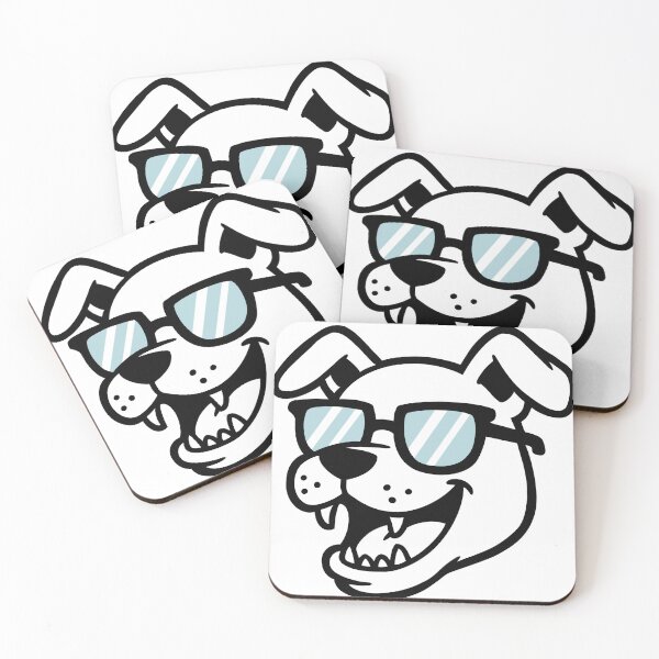Item preview, Cool Dog with Sunglasses – Funny Dog Head Cartoon designed and sold by holywarter.