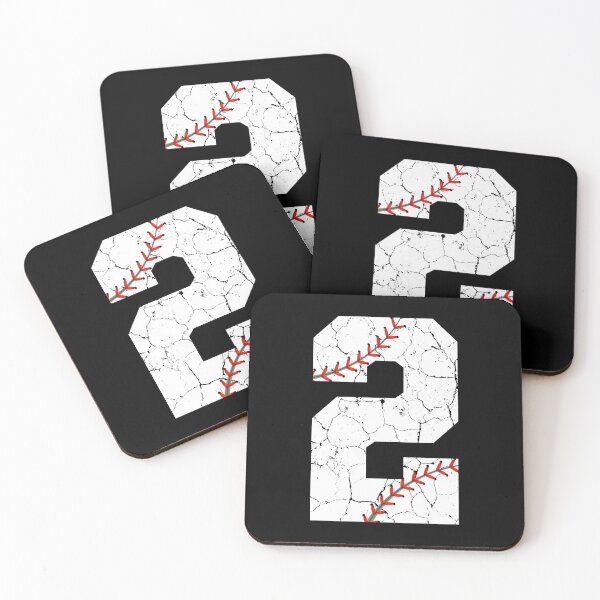 Aperçu de l'œuvre Numéro de baseball anniversaire 2 en détresse avec points rouges créée et vendue par JRRTs.