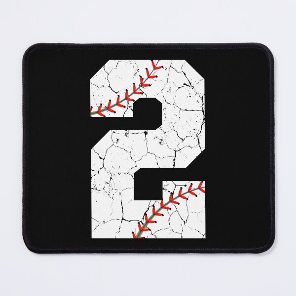 Item preview, Baseball Birthday 2 Distressed Number with Red Stitches designed and sold by JRRTs.