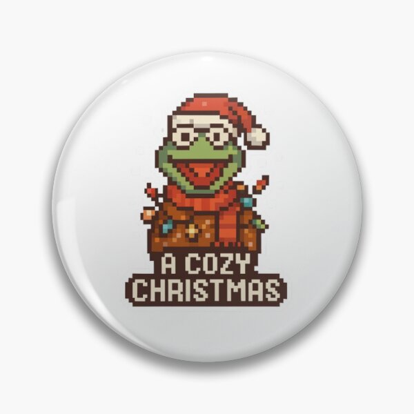 Item preview, Cozy Christmas Pixel Art Sticker – Cute Puppet Style Holiday Design designed and sold by Gurjeetpixelart.