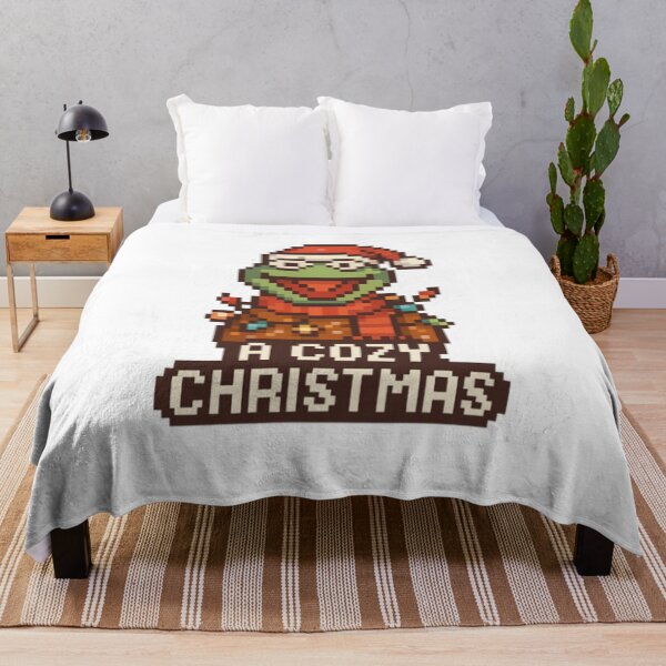 Item preview, Cozy Christmas Pixel Art Sticker – Cute Puppet Style Holiday Design designed and sold by Gurjeetpixelart.