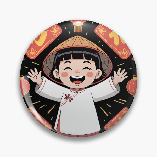 Item preview, Chuc Mung Nam Moi Kids Girl Cute Vietnamese New Year Ao Dai  designed and sold by KotexTemu.