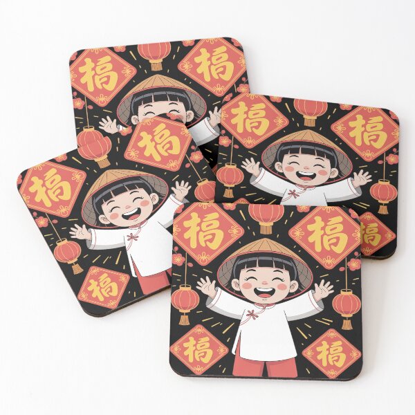 Item preview, Chuc Mung Nam Moi Kids Girl Cute Vietnamese New Year Ao Dai  designed and sold by KotexTemu.
