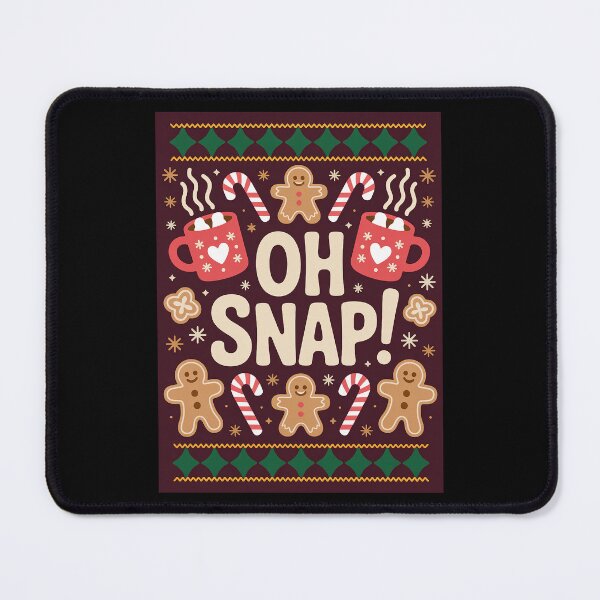 Item preview, Oh Snap Funny Gingerbread Man Ugly Christmas Sweater designed and sold by RedCircleArt.