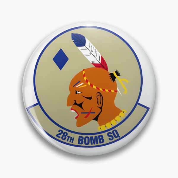 Item preview, 28th Bomb Squadron Native American Chief Emblem designed and sold by CharlieDesings.