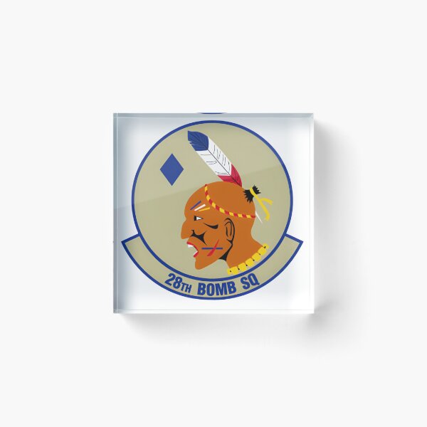 Item preview, 28th Bomb Squadron Native American Chief Emblem designed and sold by CharlieDesings.