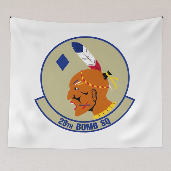 Item preview, 28th Bomb Squadron Native American Chief Emblem designed and sold by CharlieDesings.