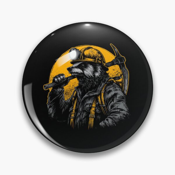 Item preview, Miner Badger Coal Tunnel Design designed and sold by titanosdesign.