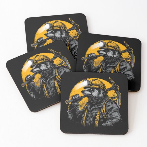 Item preview, Miner Badger Coal Tunnel Design designed and sold by titanosdesign.