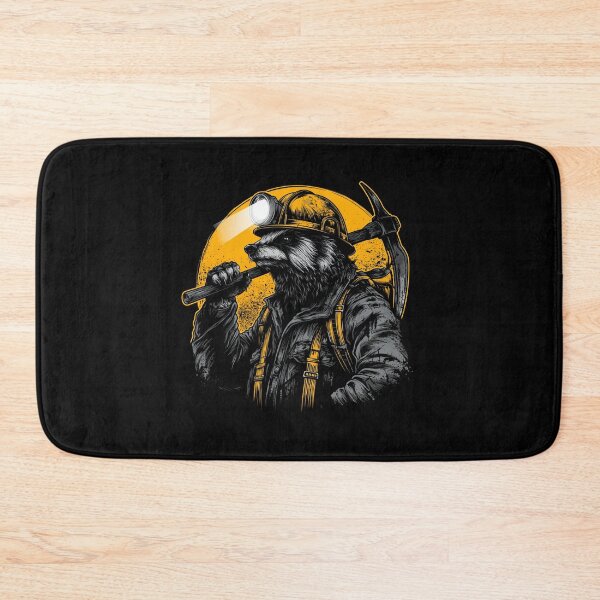 Item preview, Miner Badger Coal Tunnel Design designed and sold by titanosdesign.