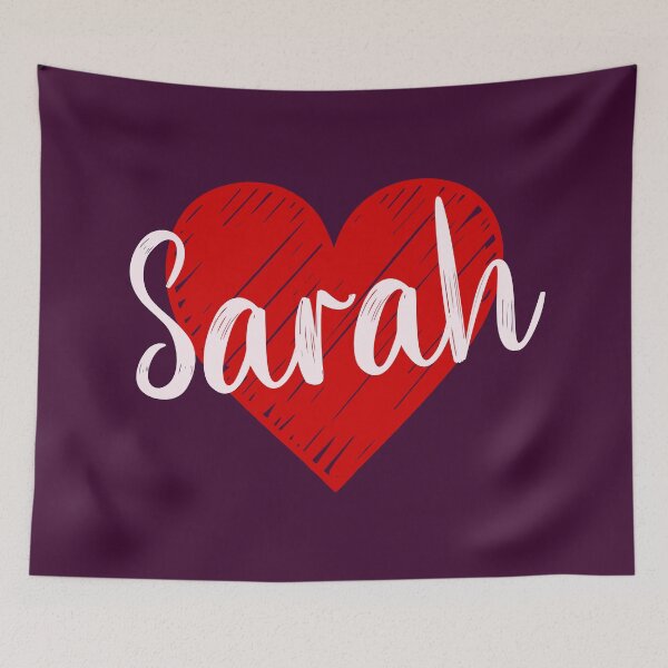 Item preview, Sarah Name Red Heart  designed and sold by Jeallan Designs.