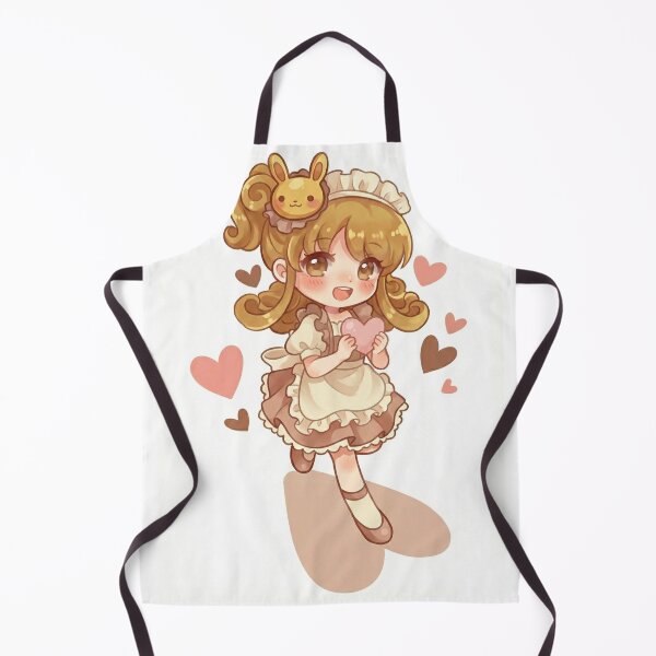 Item preview, Cute Chibi Maid Girl Bunny Heart Kawaii Art designed and sold by mumeaw.