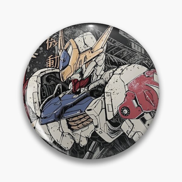 Item preview, Gundam Barbatos- Heavy Armor Combat Mech – Gritty Robot Artwork  designed and sold by Dyan4.
