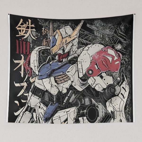 Item preview, Gundam Barbatos- Heavy Armor Combat Mech – Gritty Robot Artwork  designed and sold by Dyan4.