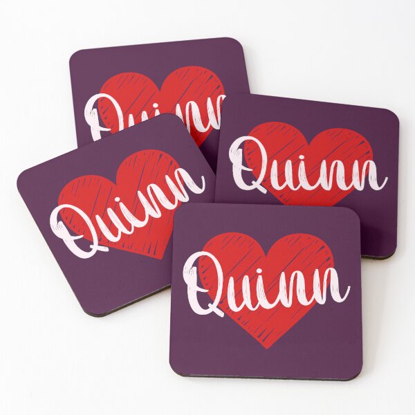 Item preview, Quinn Name Red Heart  designed and sold by Jeallan Designs.