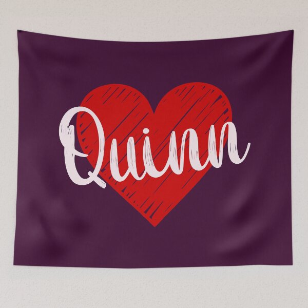 Artikelvorschau, Quinn Name Red Heart entworfen und verkauft von Jeallan Designs.
