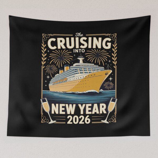 Item preview, Cruising Into The New Year 2026 Fireworks New Years Party  designed and sold by KotexTemu.