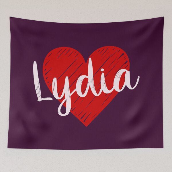Item preview, Lydia Name Red Heart  designed and sold by Jeallan Designs.