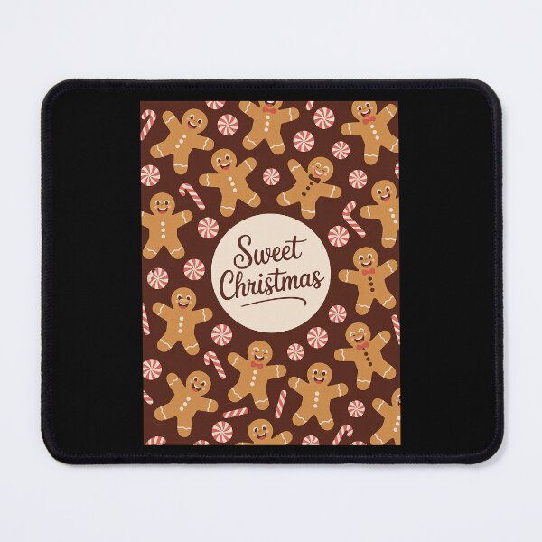 Item preview, Sweet Christmas Typography Gingerbread Cookie Festive Design designed and sold by RedCircleArt.