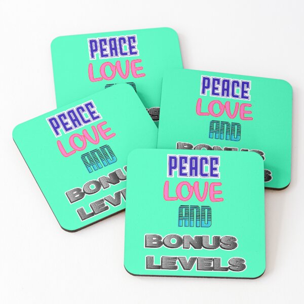 Item preview, Peace, Love, And Bonus Levels designed and sold by RonPaulHappyGamer.