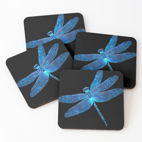 Item preview, Neon Dragonfly – Shimmer Wings Geometry designed and sold by mari0n980.