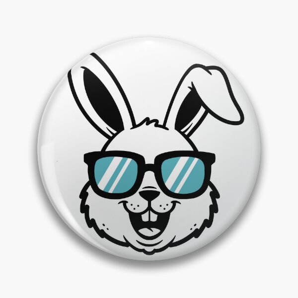 Item preview, Cool Rabbit with Sunglasses – Funny Rabbit Head Cartoon designed and sold by holywarter.