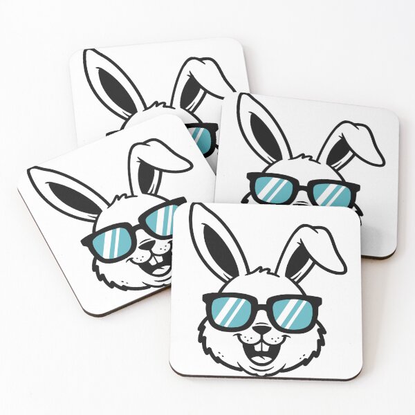 Item preview, Cool Rabbit with Sunglasses – Funny Rabbit Head Cartoon designed and sold by holywarter.