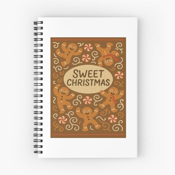 Item preview, olly Gingerbread Men Festive Candy Christmas Pattern designed and sold by RedCircleArt.