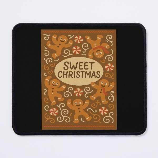 Item preview, olly Gingerbread Men Festive Candy Christmas Pattern designed and sold by RedCircleArt.