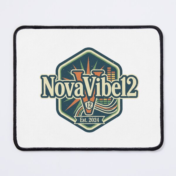 Item preview, NovaVibe12 Galactic Chill Logo | Retro-Futuristic Aesthetic Art designed and sold by NovaVibe12.
