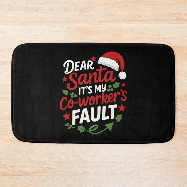 Item preview, Dear Santa It's My Co-Workers Fault Funny Office Christmas designed and sold by hemagamo.
